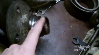 Ступица, поворотный кулак, подшипник