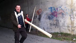 Das 5€ Dachlatten-Alphorn / The 5€ Roof Battens-Alphorn