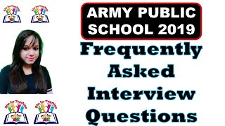 APS Interview Questions, Frequently Asked Questions ll Crack PRT, TGT, PGT 2020