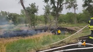 Aurora Fire Responds To Two Brush Fires