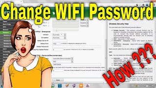 How to change WiFi Password