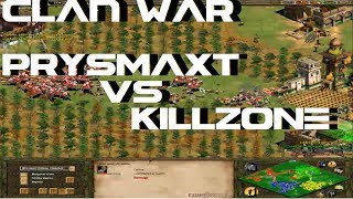 PrysmaXT Vs KillZoNe || Clan War || Multijugador Age of Empires II The Conquerors