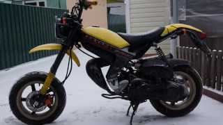 вилка от питбайка на suzuki street magic