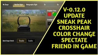 PUBG 0.12.0 Update Coming | New Zombie Mode | Change Crosshair Color
