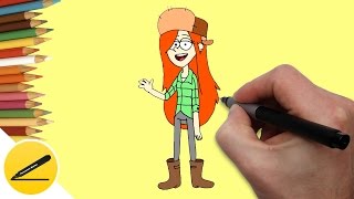 Как Нарисовать Вэнди из Гравити Фолз поэтапно ★ Рисуем Гравити Фолз ✔