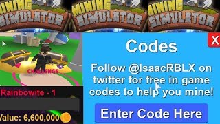 [?CHALLENGE] Mining Simulator + NEW Codes!! (ROBLOX)