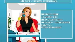 Компетенция администратора.Входящий звонок диалог с новым клиентом»