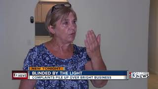 Neighbors tired of Las Vegas tire shop's lights