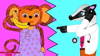 ЛУЧШИЕ ДеТсКиЕ Песни! Пять маленьких обезьянок - Five Little Monkeys - на русском!