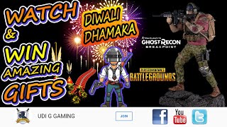 UDI G  LIVE GIVE AWAY DIWALI DHAMAKA WATCH AND WIN T SHIRT AND DRESSES