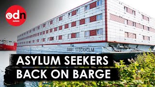 Protests As Asylum Seekers Return To Bibby Stockholm Barge