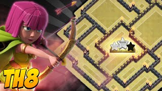 INCRÍVEL LAYOUT DE GUERRA CV8 ANTI-GOHOWI & ANTI-DRAGONS | Clash of clans 2016