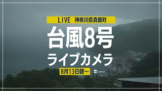 【LIVE】台風8号ライブカメラ（神奈川県真鶴町） 2022.8.13 6時30分~