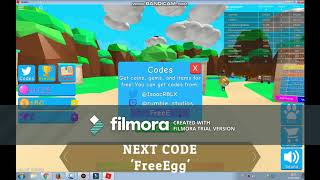 ALL CODES IN BUBBLE GUM SIMULATOR | Roblox