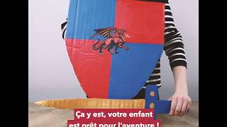 Tuto brico : Bouclier & épée en carton ?⚔
