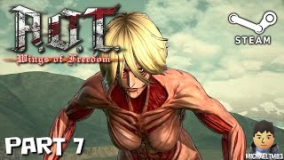 Attack on Titan Wings of Freedom Hard Difficulty #7 (PC 1080p 60fps Commentary)
