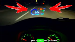 HUD ПРОЕКТОР НА СТЕКЛО - A8 5.5" OBDII HUD. УСТАНОВКА И ОБЗОР НА ЛАДЕ ГРАНТА. GEARBEST
