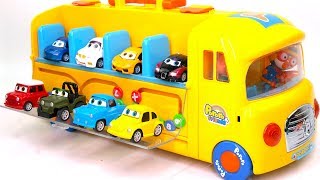 Pororo & Friends School Bus Pellback Moter Car Mini Car Toys