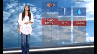 نشرة الطقس المسائية 22-07-2014 مع رانيا المذبوح