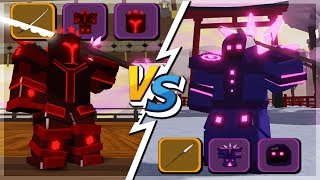 Maxed Warrior VS Mage *Best Loadouts* Samurai Palace | Dungeon Quest Update (Roblox)