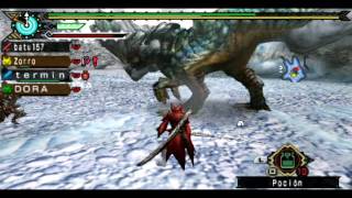 [MH3rd] Matando a barroth de hielo - Katana