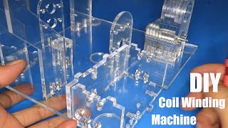 DIY Coil winding machine from Acrylic sheet | part 1