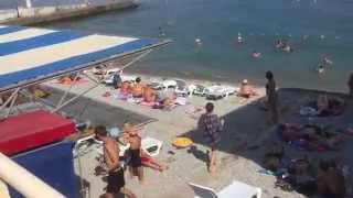 Алушта Пляжи Крыма Обыкновенное Чудо 17.08.2015 Курортный Сезон