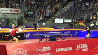 Ma Long vs Zhang Jike @ German Open 2016 (private video)