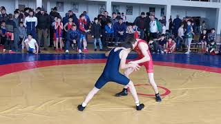 Wrestler Khamzat Dakaev. Republic of Nokhchiche, Chechen-Aul, Northen Caucasus. 04.01.2020
