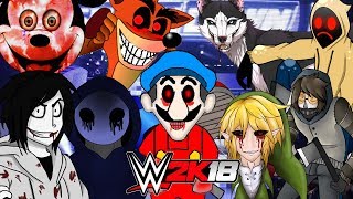 CREEPYPASTA Royal Rumble WWE 2K18 Gameplay
