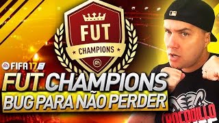 BUG PARA NÃO PERDER NO FUT CHAMPIONS FIFA 17 ULTIMATE TEAM