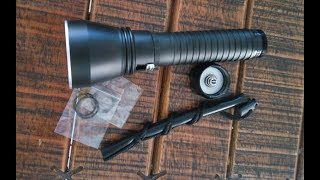 Подводный фонарь XHP70 с желтым светом и белым