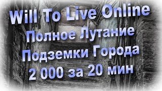 Will To Live Online - Полное Лутание Подземски в Городе Солненом или 2к за 20 минут.