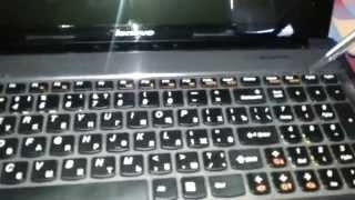 Как снять клавиатуру с ноутбука Lenovo Z580