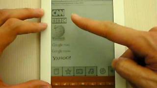 EB605WT- live demo of 6" Ebook Reader, with WIFI, with Touch Panel