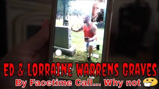 Ed & Lorraine Warrens graves "BY FACETIME CALL" From Tiphanie & Omar!