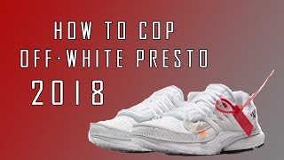 How To Use AIO bot for "Off-White: Presto" White 2.0 Edition 2018