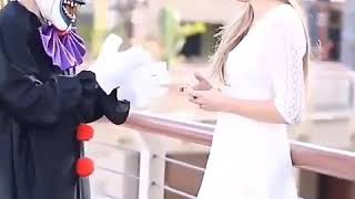 Hot girls kissing on prank video