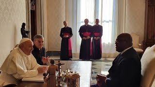 17/1/20 TÊTE À TÊTE PAPE FRANÇOIS ET LE PRÉSIDENT FÉLIX TSHISEKEDI AU VATICAN