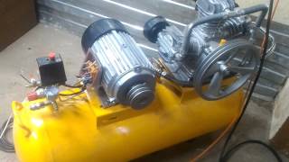 Попытка запустить компрессор на 380 от 220 ???