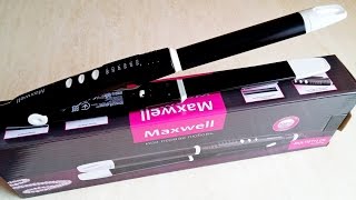 Идеальный керамический мультистайлер или выпрямитель для волос Maxwell MW-2206 BK
