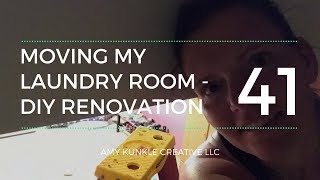 Moving my Laundry Room (DIY Renovation) - VLOG 041