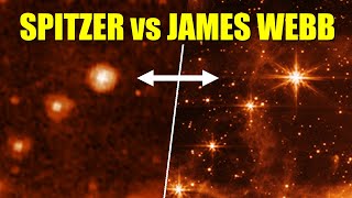 SPITZER vs JAMES WEBB - Comparativa