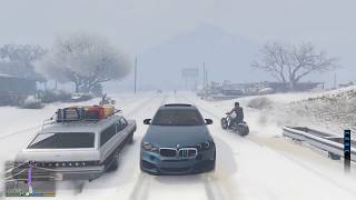 Gta 5: климат лос-сантоса изменился! Едем на лыжи с друзьями