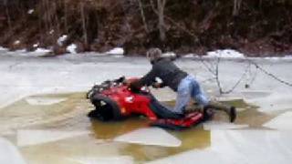 Foreman 500 Breaking Through Ice