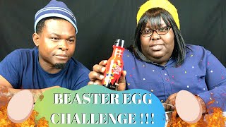 WE'VE BEEN CHALLENGED!!! | 2X SPICY BEASTER EGG CHALLENGE | H & E LIFE