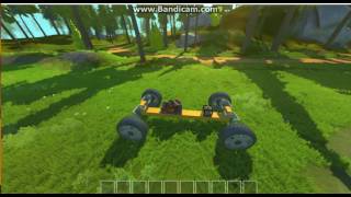 Машина с классной подвеской в SCRAP MECHANIC