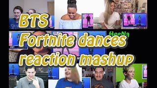 [BTS] BTS and Jimmy Fallon Do the Fortnite Dance Challenge｜reaction mashup *request*