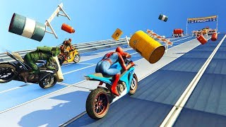 EXTREME WALL JUMP (GTA 5 Superhero Races Funny Contest)