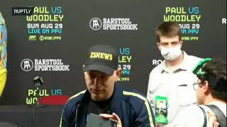 LIVE: Jake Paul, Tyron Woodley hold post-fight press conference